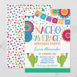 Fête Invitation Anniversaire Nacho Moyenne Fête