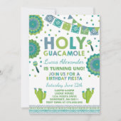 Fête Invitation Anniversaire Saint-Guacamole (Devant)