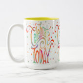 Fête joyeuse Aujourd'hui Café mug (Gauche)