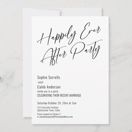 Fête "Joyeux Jusqu'à La Fin Des Temps" Invitation (Devant)