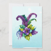 Fête Masquerade Invitation Anniversaire (Dos)