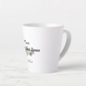 Fête-mère fleur sauvage Gratitude Latte Mug (Angle droit)