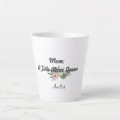 Fête-mère fleur sauvage Gratitude Latte Mug (Devant)