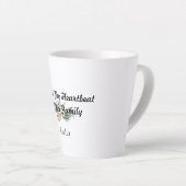 Fête-mère fleur sauvage Gratitude Latte Mug (Angle droit)
