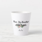 Fête-mère fleur sauvage Gratitude Latte Mug (Devant)