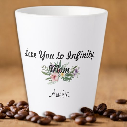 Fête-mère fleur sauvage Gratitude Latte Mug