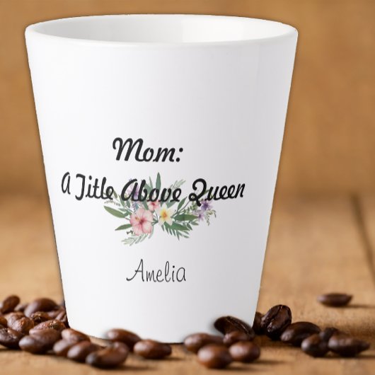 Fête-mère fleur sauvage Gratitude Latte Mug