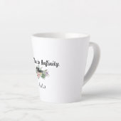 Fête-mère fleur sauvage Gratitude Latte Mug (Angle droit)