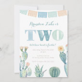 Fête mexicaine 2ème anniversaire invitations pour  (Devant)