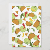 Fête mexicaine couples taco Baby shower Invitation (Dos)