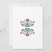 Fête mexicaine de mariage Invitation colorée (Dos)
