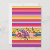 Fête mexicaine Florale 1ère invitation anniversair (Dos)