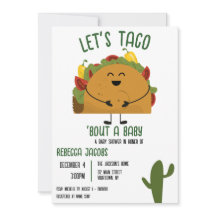 Fête mexicaine taco Baby shower Invitation