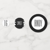 Fête moderne 16e anniversaire Décor Confetti (Devant)