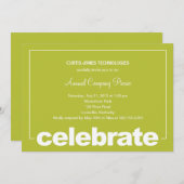 Fête moderne Invitation d'entreprise/d'entreprise (Devant / Derrière)