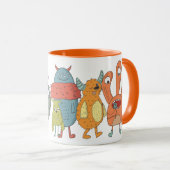 Fête MOM PHOTO MUG ENFANTS Petits monstres (Devant droit)