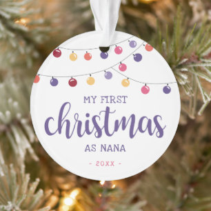 Fête Mon premier Noël en tant que Nana Violet