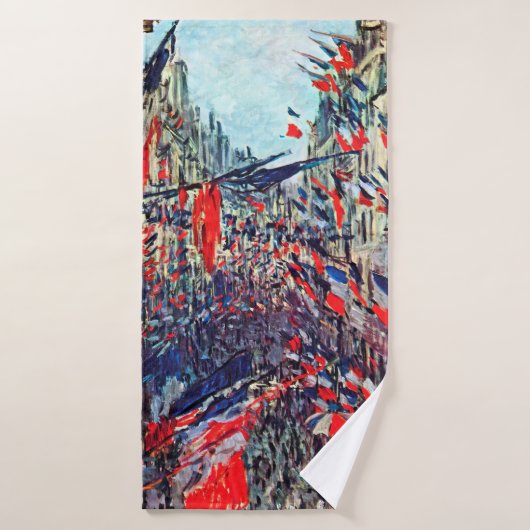 Fête Nationale à Paris, Claude Monet (Serviette de bain)