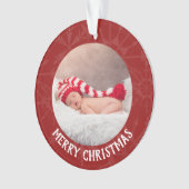 Fête Noël 2 année photo Feu de neige rouge (devant)