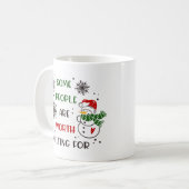 Fête Noël Fête Snowman Mug (Devant gauche)