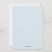 Fête Noël Invitation | étoiles d'argent (Dos)