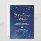 Fête Noël Invitation | étoiles de minuit (Devant)