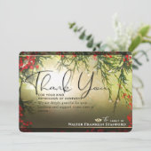 Fête Noël Sympathie Carte de remerciements (Debout devant)