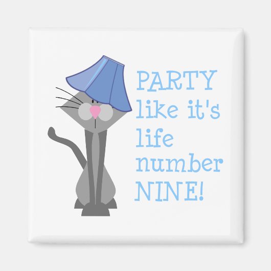 FÊTE, numéro de vie NEUF ! Magnet (Devant)
