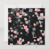 Fête ou fête Confetti Pink Invitations (Devant)