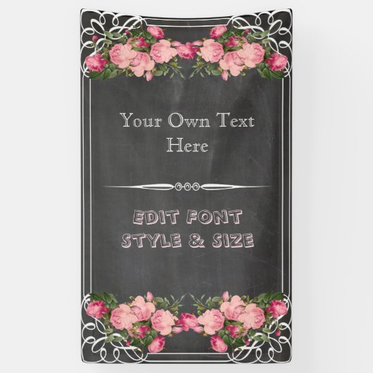 Fête personnalisée, réunion, bannière de célébrati (Vertical)