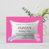 Fête Pink Swood Carte de remerciements de fête d'a (Debout devant)