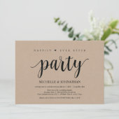 Fête pour toujours heureux, invitation de mariage  (Debout devant)