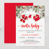 Fête prénatale de Bébé Noël, Invitation à une fête (Devant / Derrière)