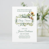 Fête Prénatale Invitations Flore et Faune de la Fo (Debout devant)