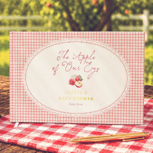 Fête Prénatale Pomme De Nos Yeux Rouge à Carreaux