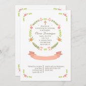 Fête pure Invitation religieuse (Devant / Derrière)