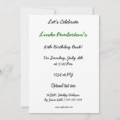 fête rétro des années 80 Invitation (Dos)