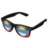 Fête Retro Drapeau Antigua & Barbuda Parti Shades Lunettes de (Angulaire)