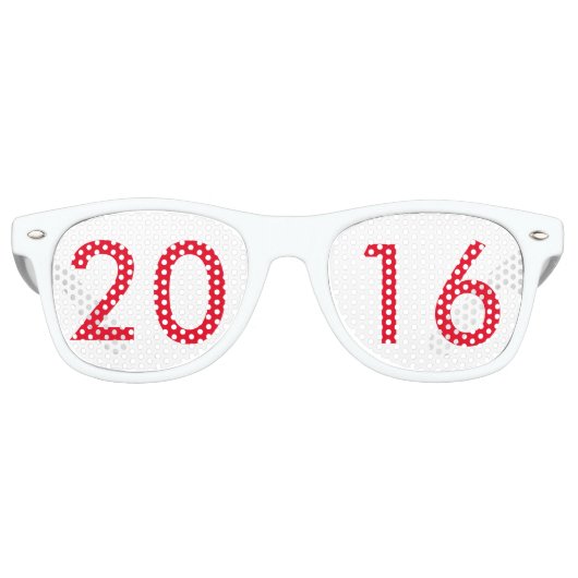 Fête Retro Joyeuses lunettes de nouvelle année 2016 (Devant)