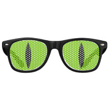 Lunettes amusantes pour yeux de chat (vert)