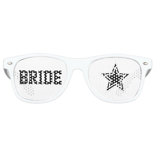 Fête Retro Superstar Bride Shades Fun Mariage lunettes de sol (Devant)