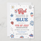 Fête Rouge Blanc Bleu, Invitation à la fête aux Ét (Devant)