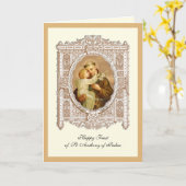 Fête Saint Antoine de Padoue Carte Enfant Jésus (Fleur jaune)