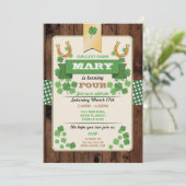 Fête Saint-Patricks Anniversaire Invitation de fêt (Debout devant)