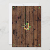 Fête Saint-Patricks Anniversaire Invitation de fêt (Dos)