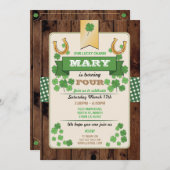 Fête Saint-Patricks Anniversaire Invitation de fêt (Devant / Derrière)