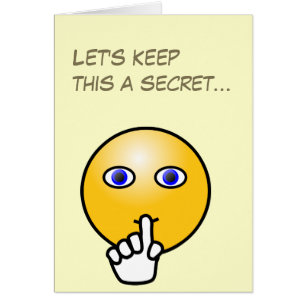 Fête secrète d'émoticône de silence