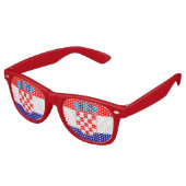 Fête Shades & Croatie Lunettes de soleil / Drapeau (Angulaire)