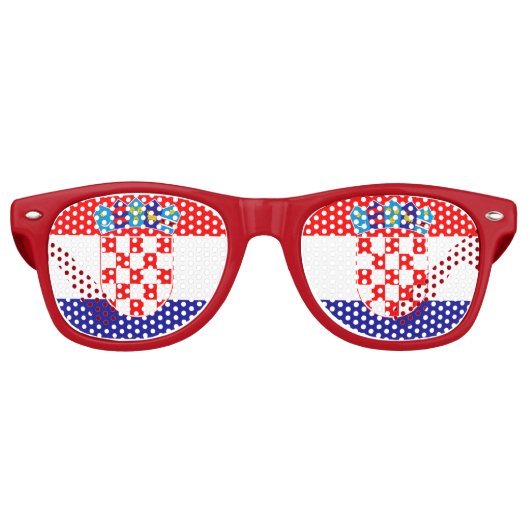 Fête Shades & Croatie Lunettes de soleil / Drapeau (Devant)