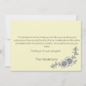 Fête simple du tournesol de la vie Merci (Dos)